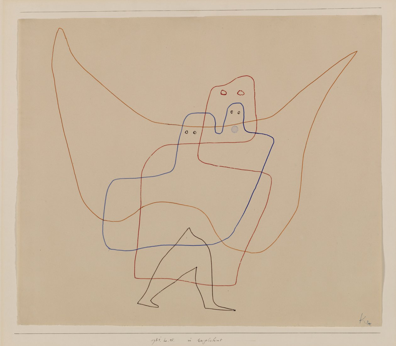 Meleklerin Bakımında, 1931. by Paul Klee