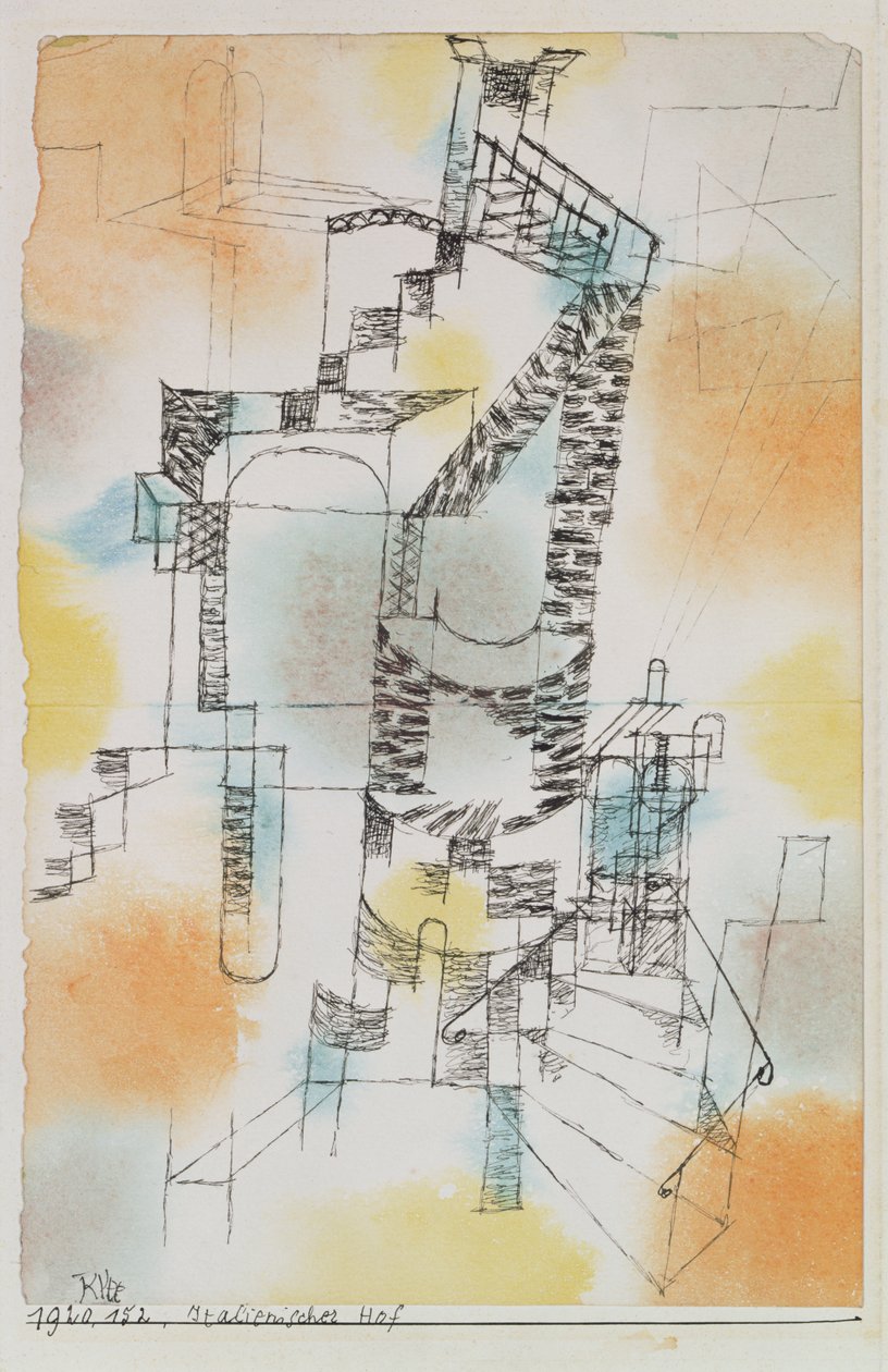 İtalyan avlusu by Paul Klee