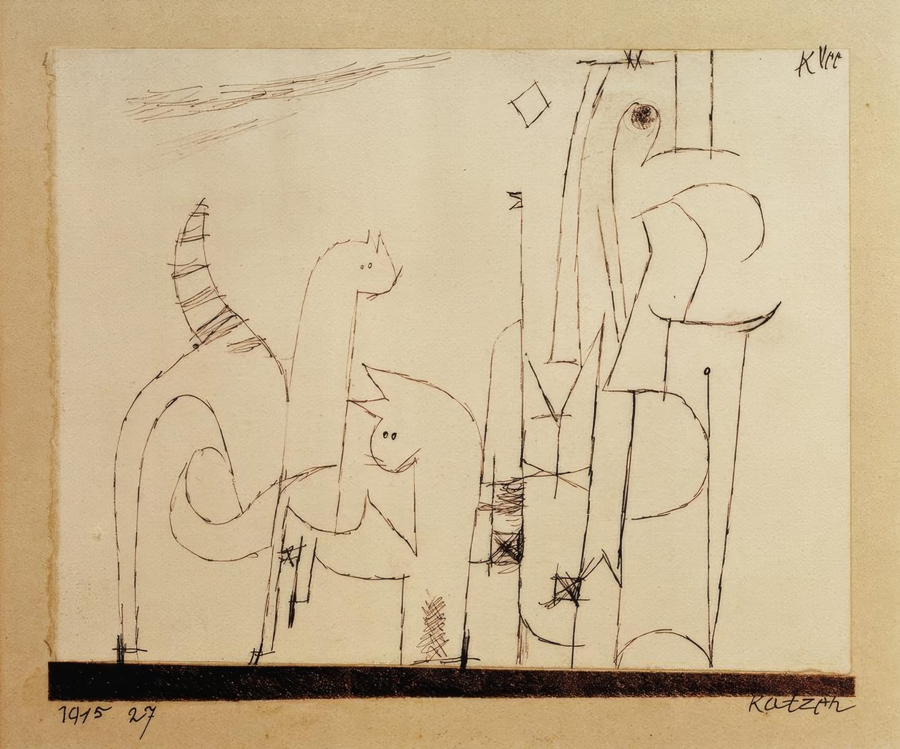 kediler by Paul Klee