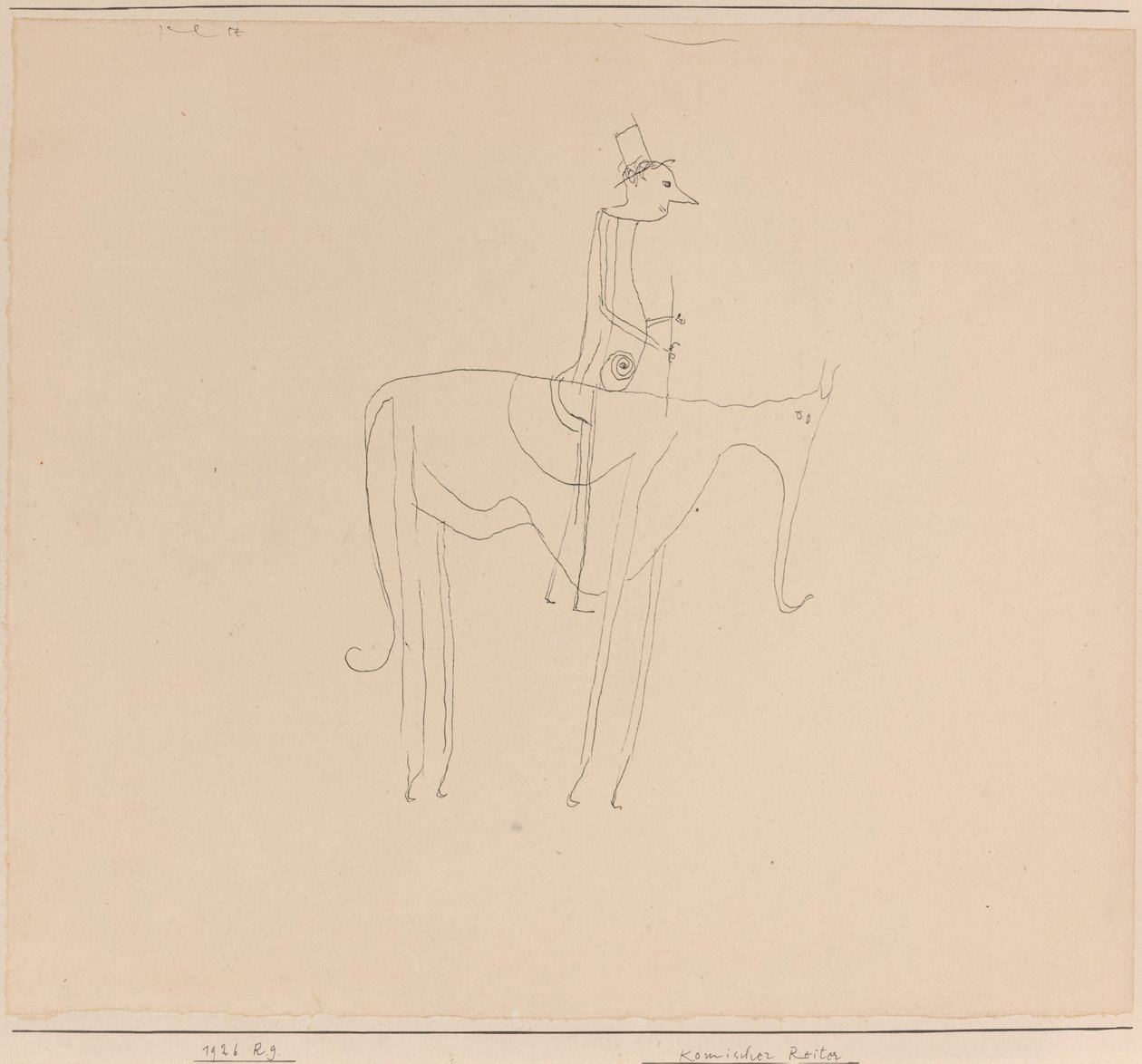çizgi roman binicisi by Paul Klee