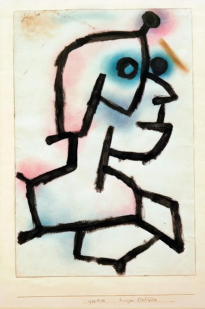 Savaşçı çelik gözler by Paul Klee