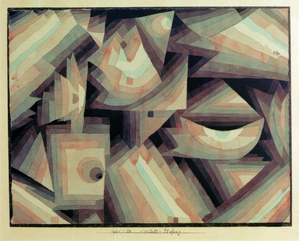 Kristal derecelendirme by Paul Klee