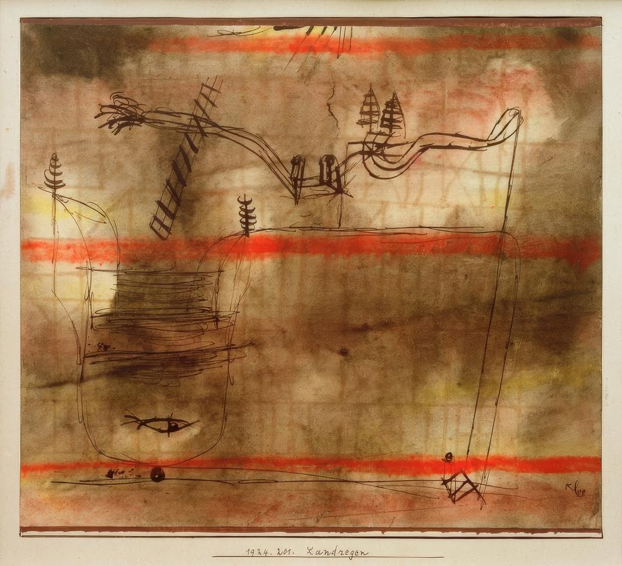 Landregen by Paul Klee