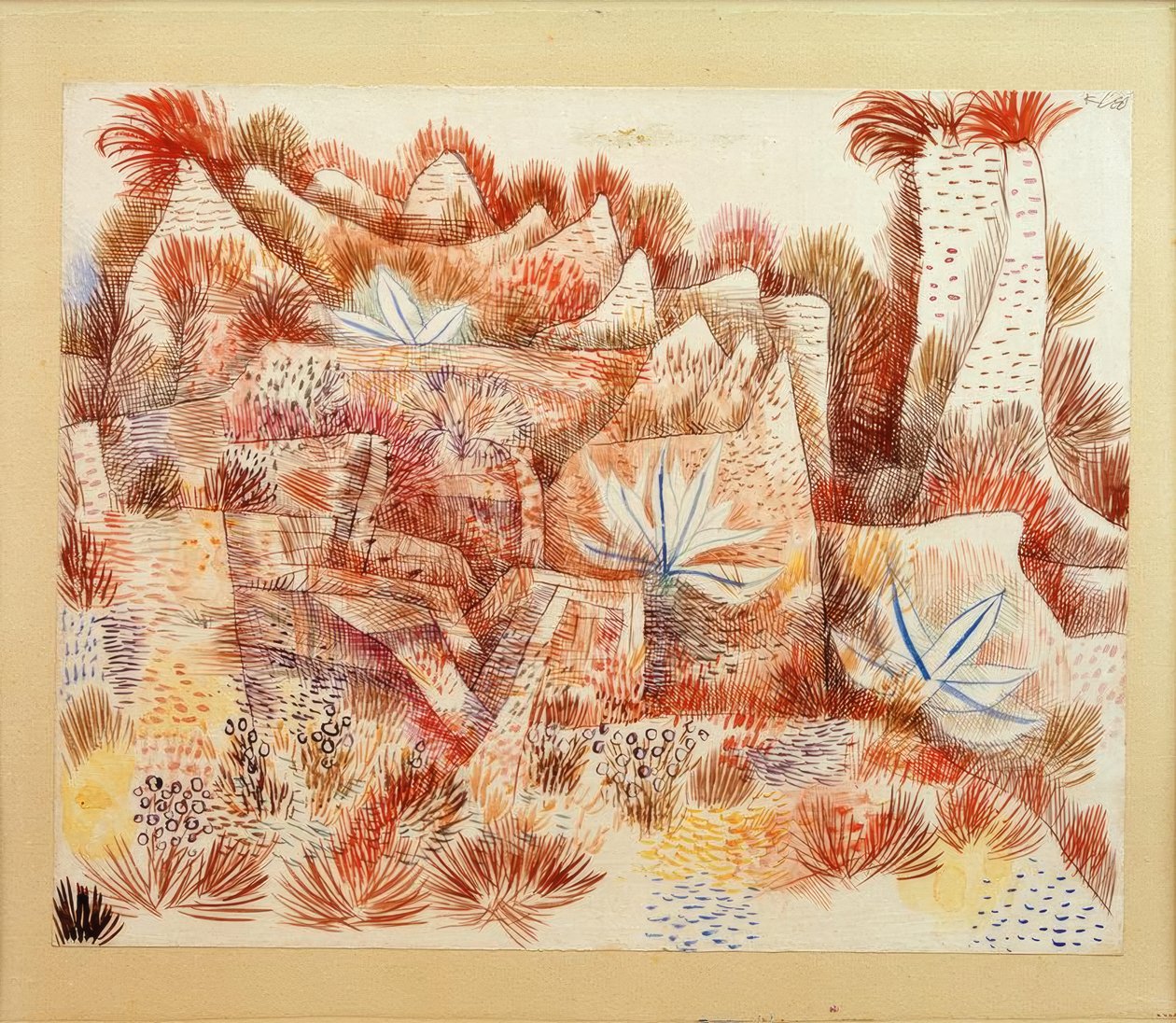 Agav ile manzara by Paul Klee