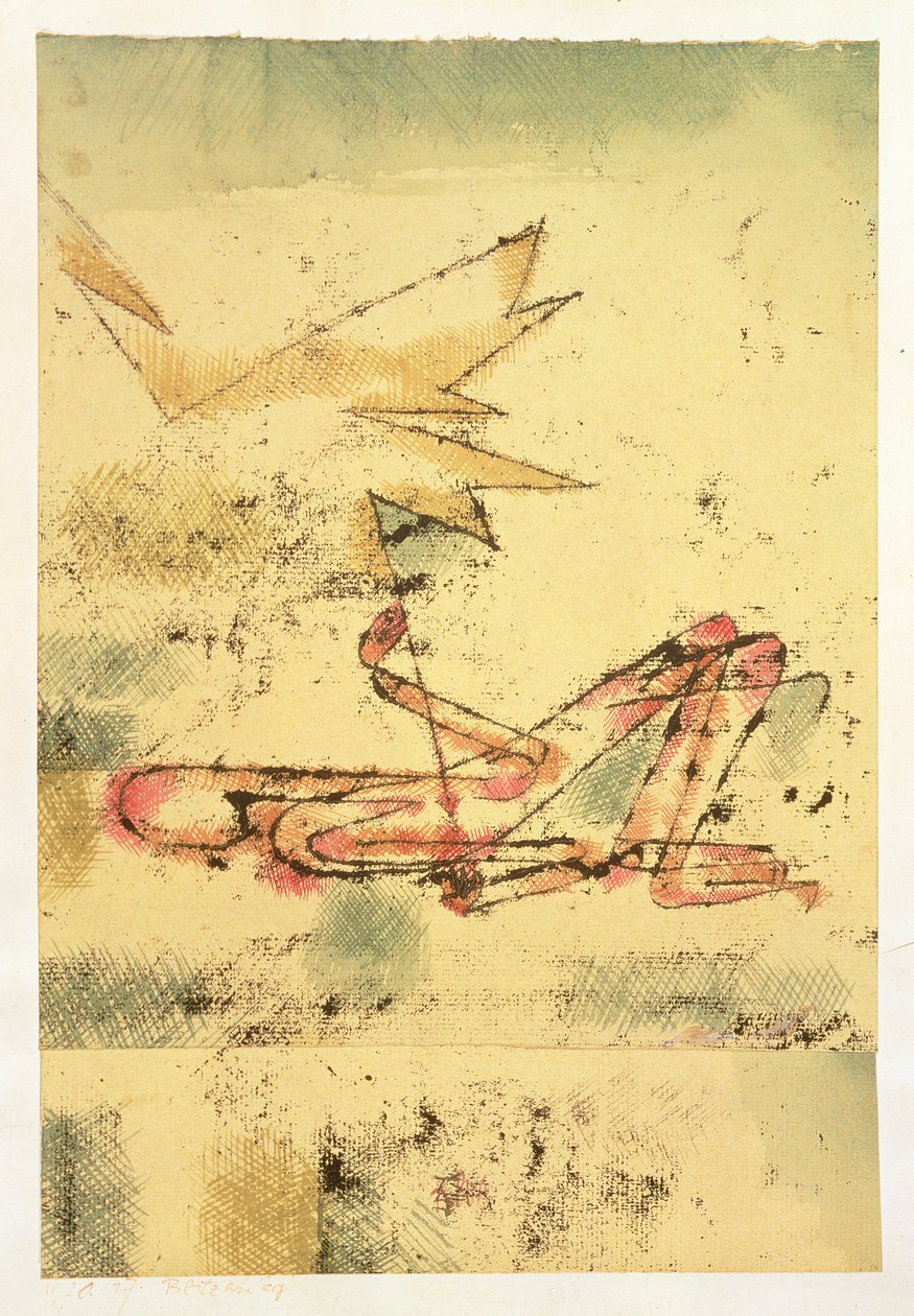 Yıldırım Çarpması by Paul Klee