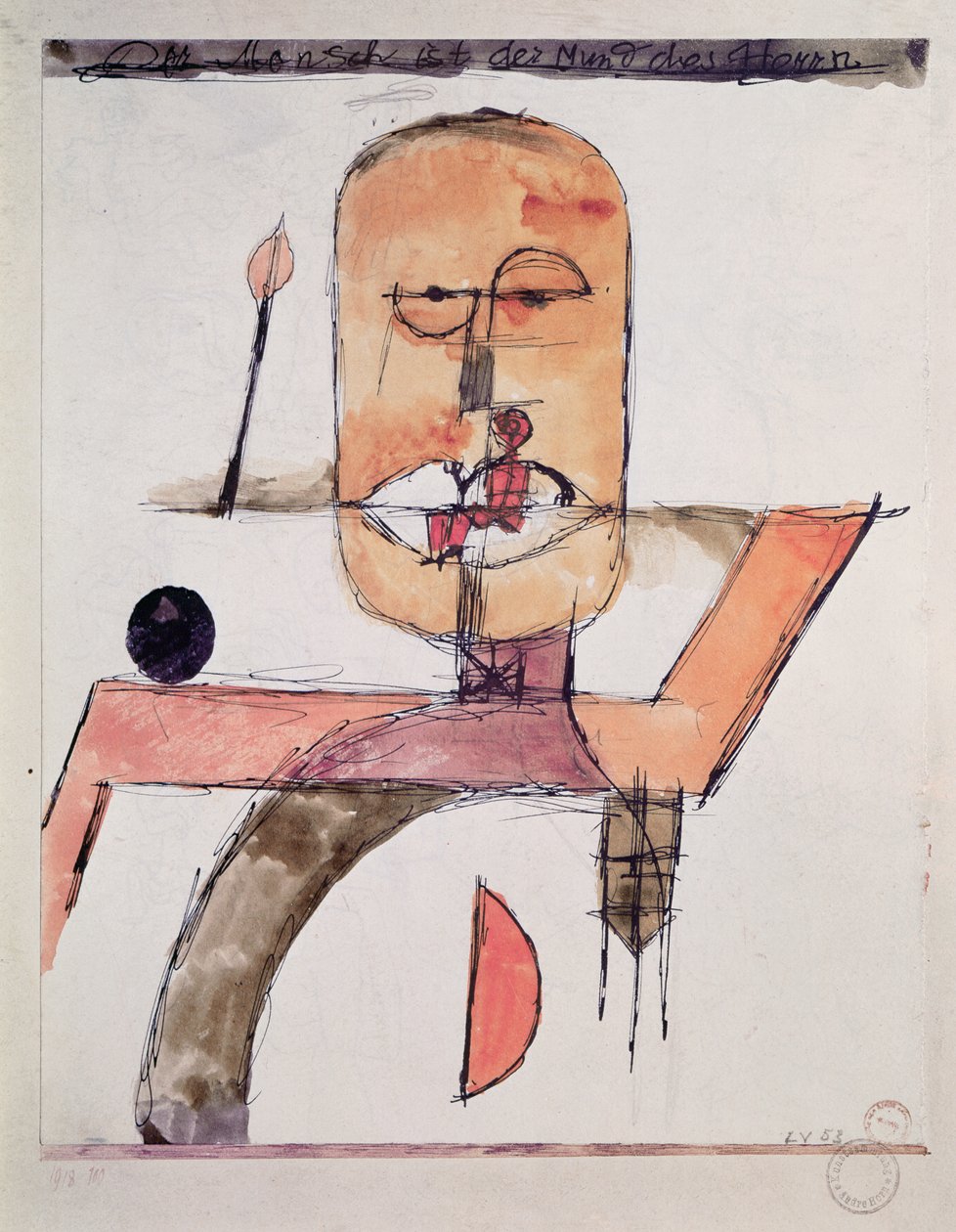 İnsan Rabbin ağzıdır by Paul Klee