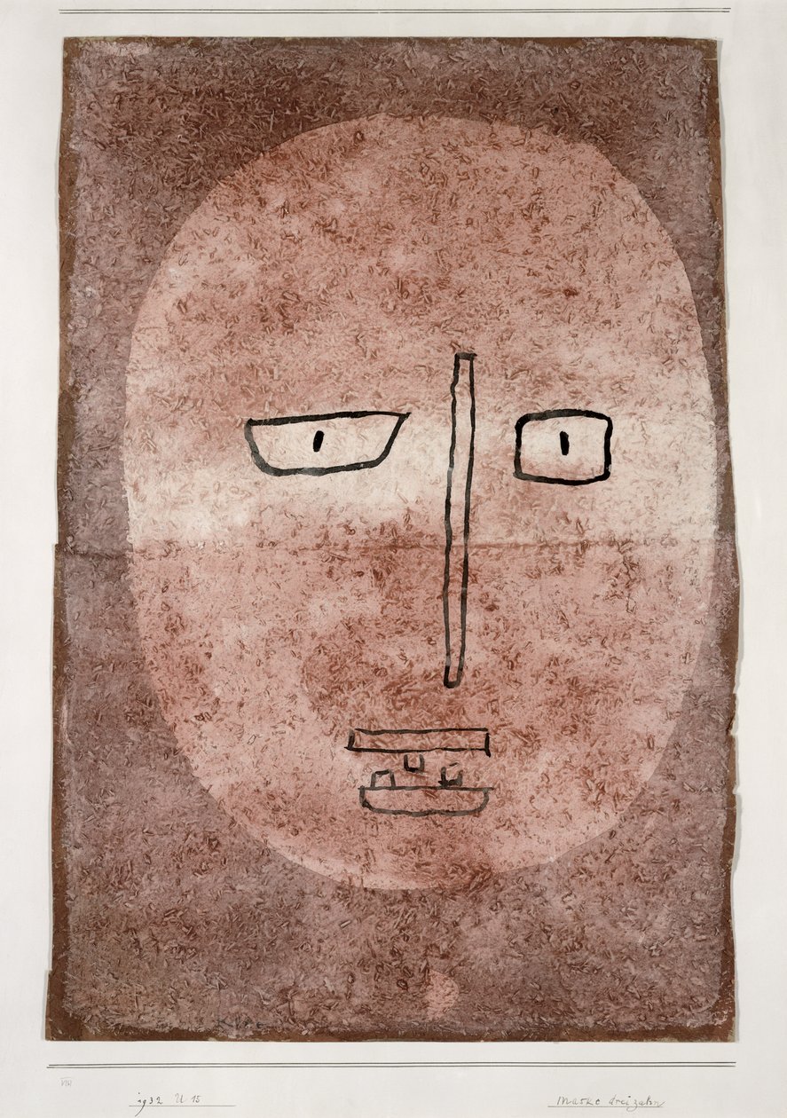 Üç dişli maske by Paul Klee