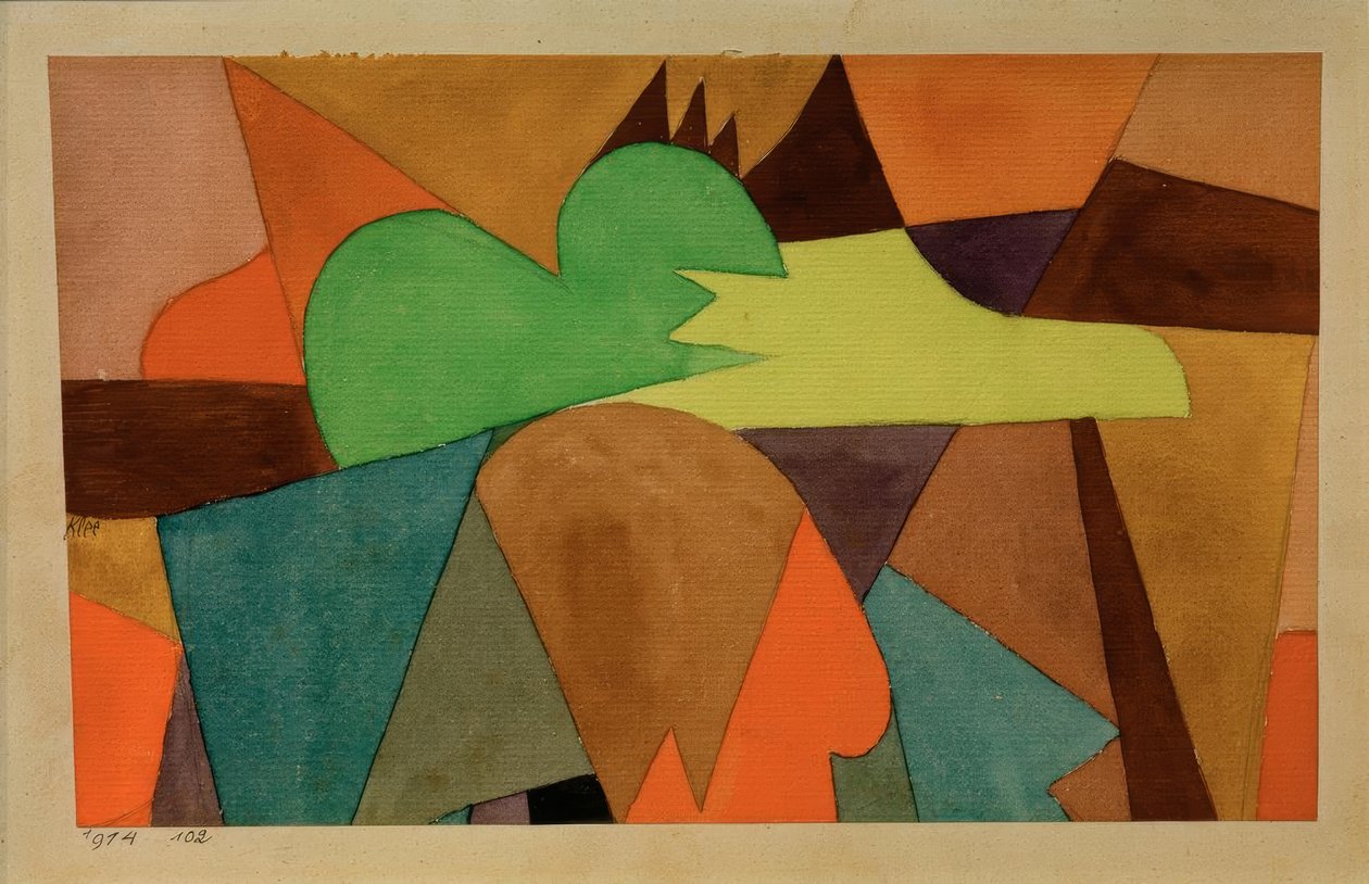 D. kahverengi ipuçları by Paul Klee