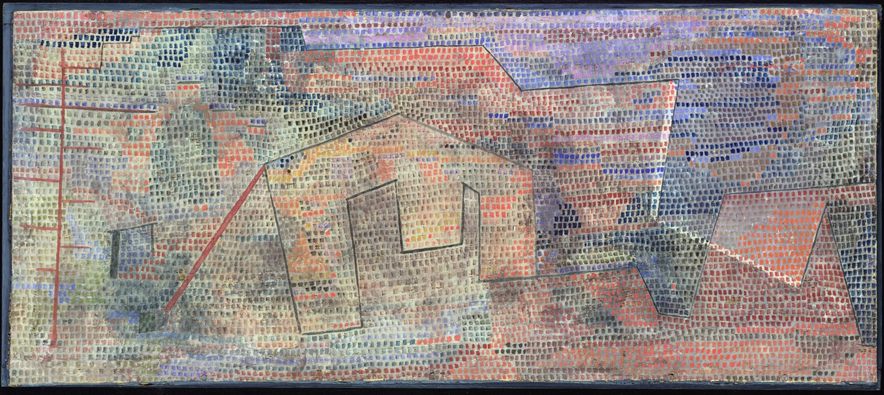 Muted Hardnesses 1931 (no 282) (karton üzerine astarlanmış gazlı bez üzerine suluboya) by Paul Klee
