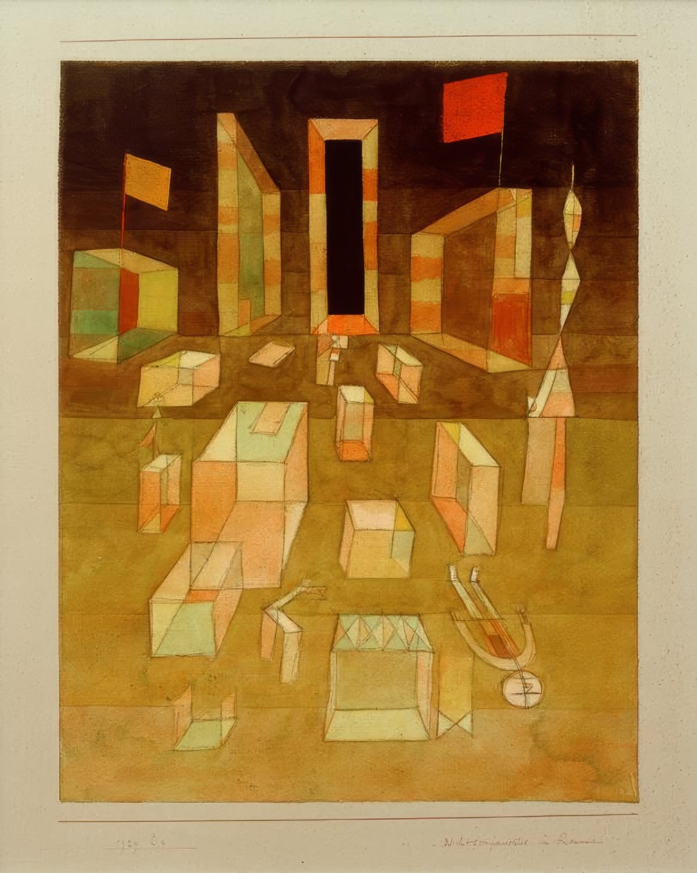 Uzayda birleştirilmemiş by Paul Klee