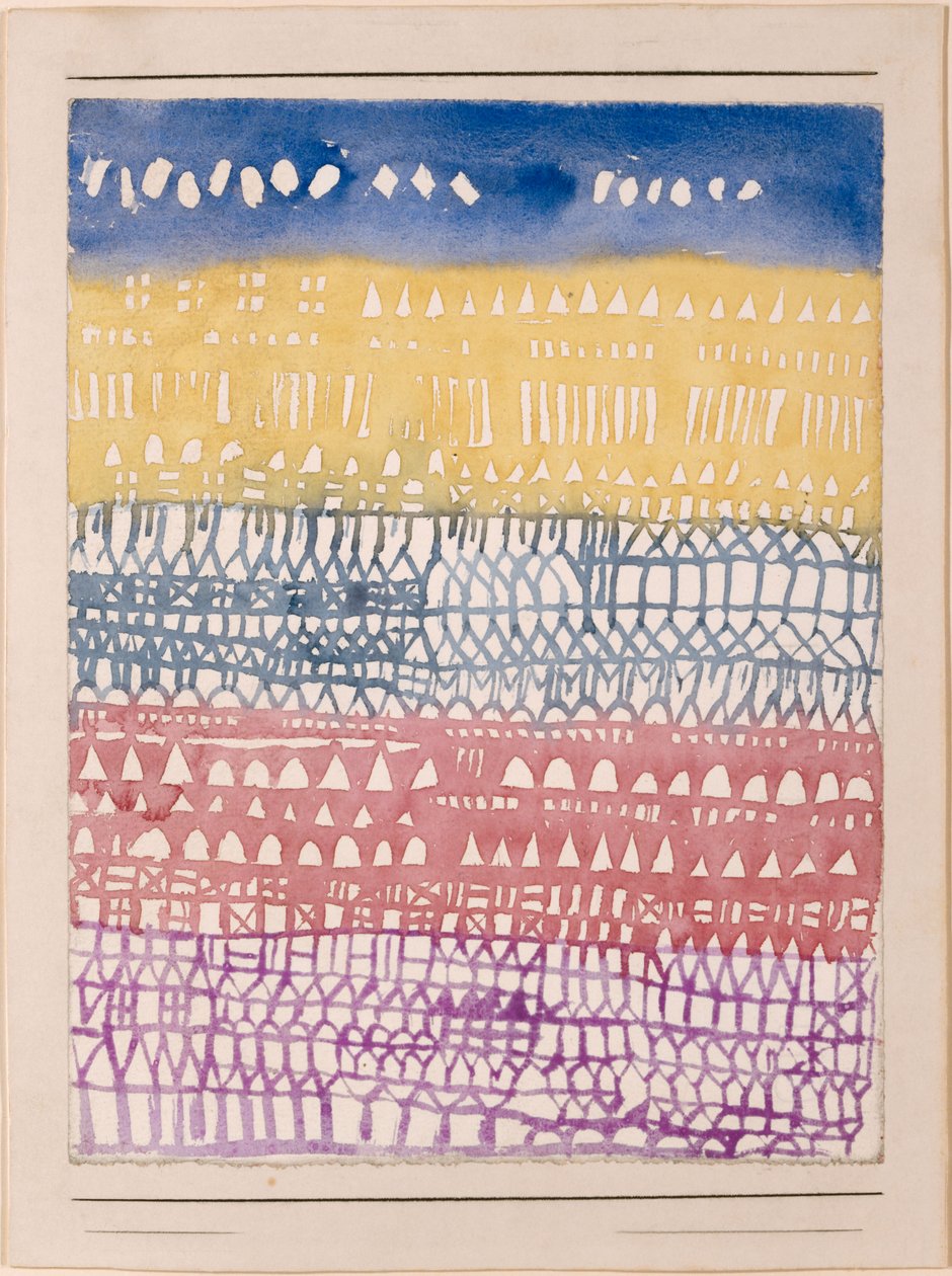 Eski Kente Genel Bakış, 1928. by Paul Klee