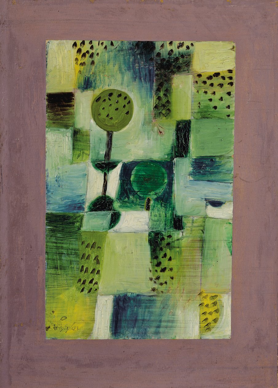 Yağmurda Park Etme; yağmurda park fotoğrafı by Paul Klee