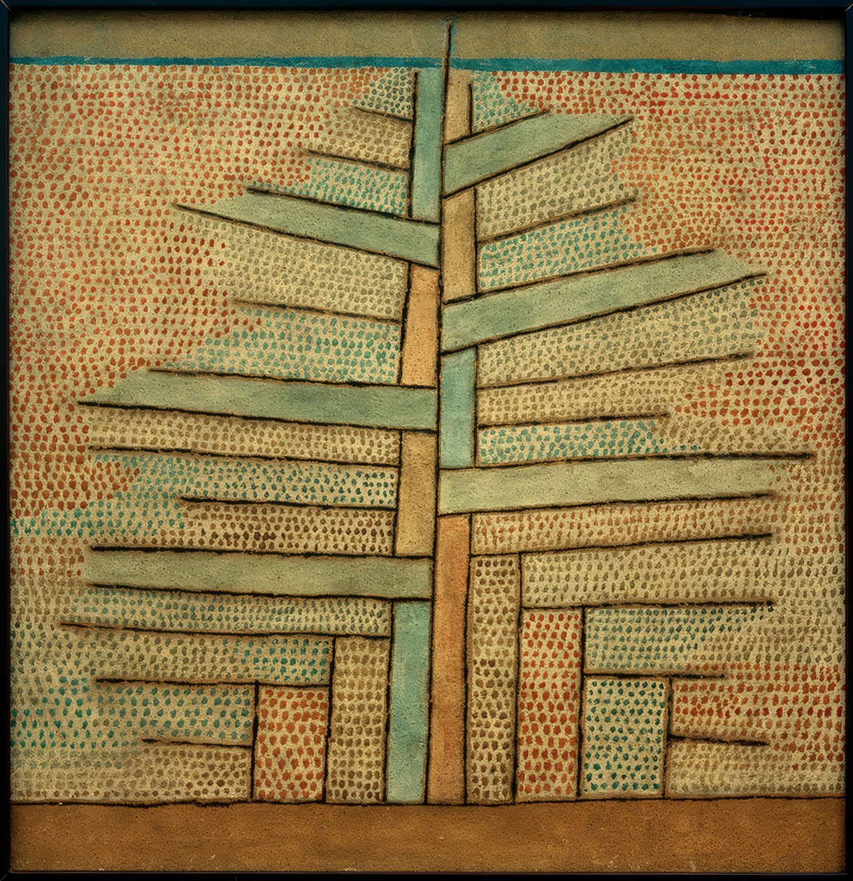 Paul Klee, çam / resim, 1932 by Paul Klee