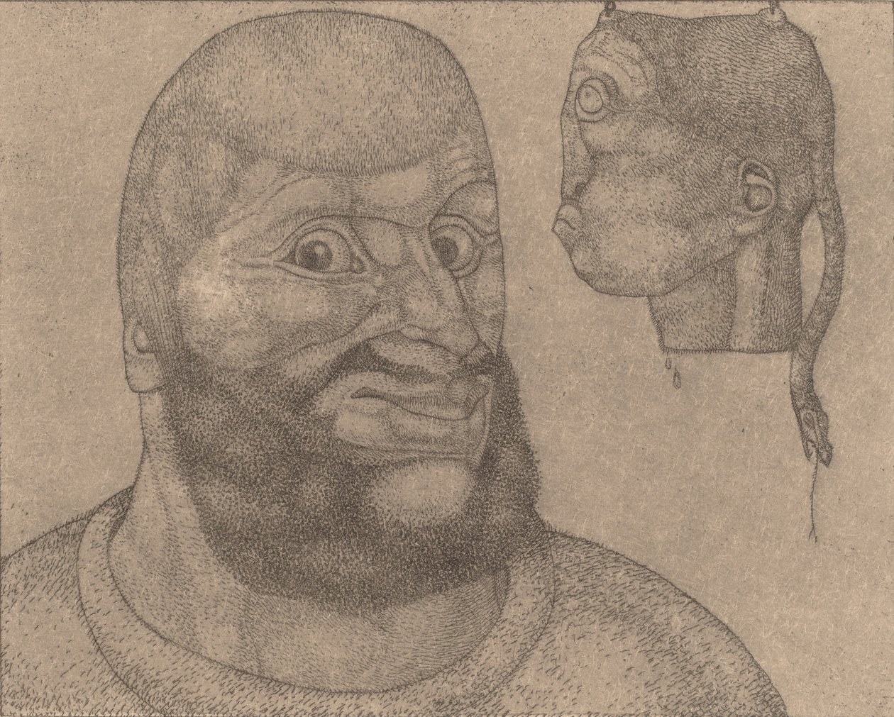 Perseus Wit kedere galip geldi [Perseus-Beynin Bedene Karşı Zaferi], 1904. by Paul Klee