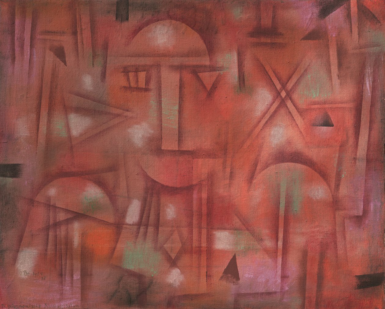 Fizyonomik kristalizasyon, 1924. by Paul Klee