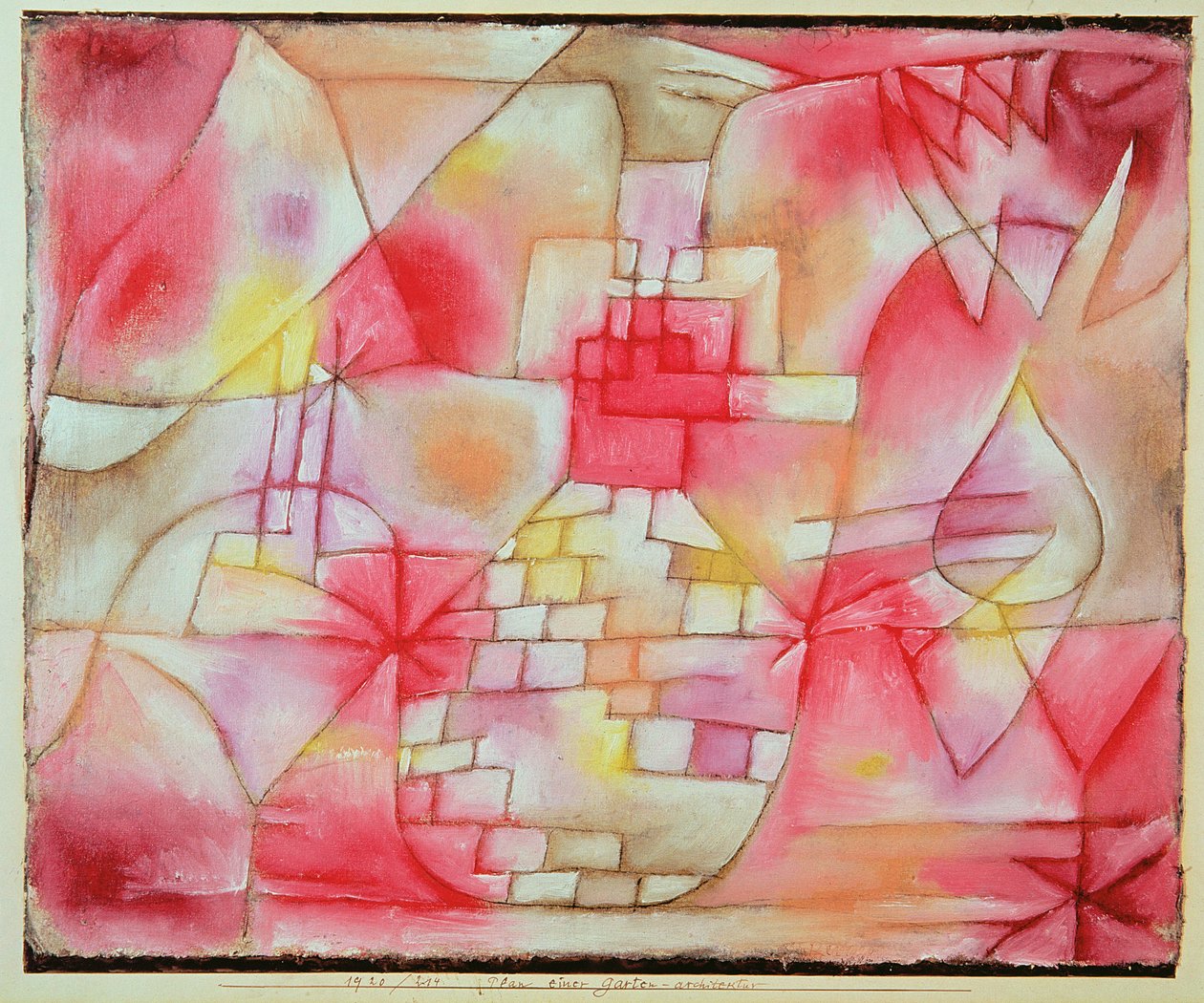 Bahçe Mimarisi Planı by Paul Klee