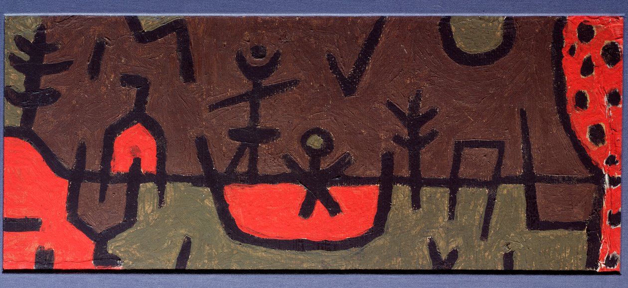 Parkta Gölet - Boyama by Paul Klee