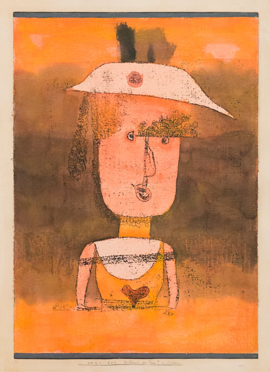 Frau P.'nin güneydeki portresi by Paul Klee
