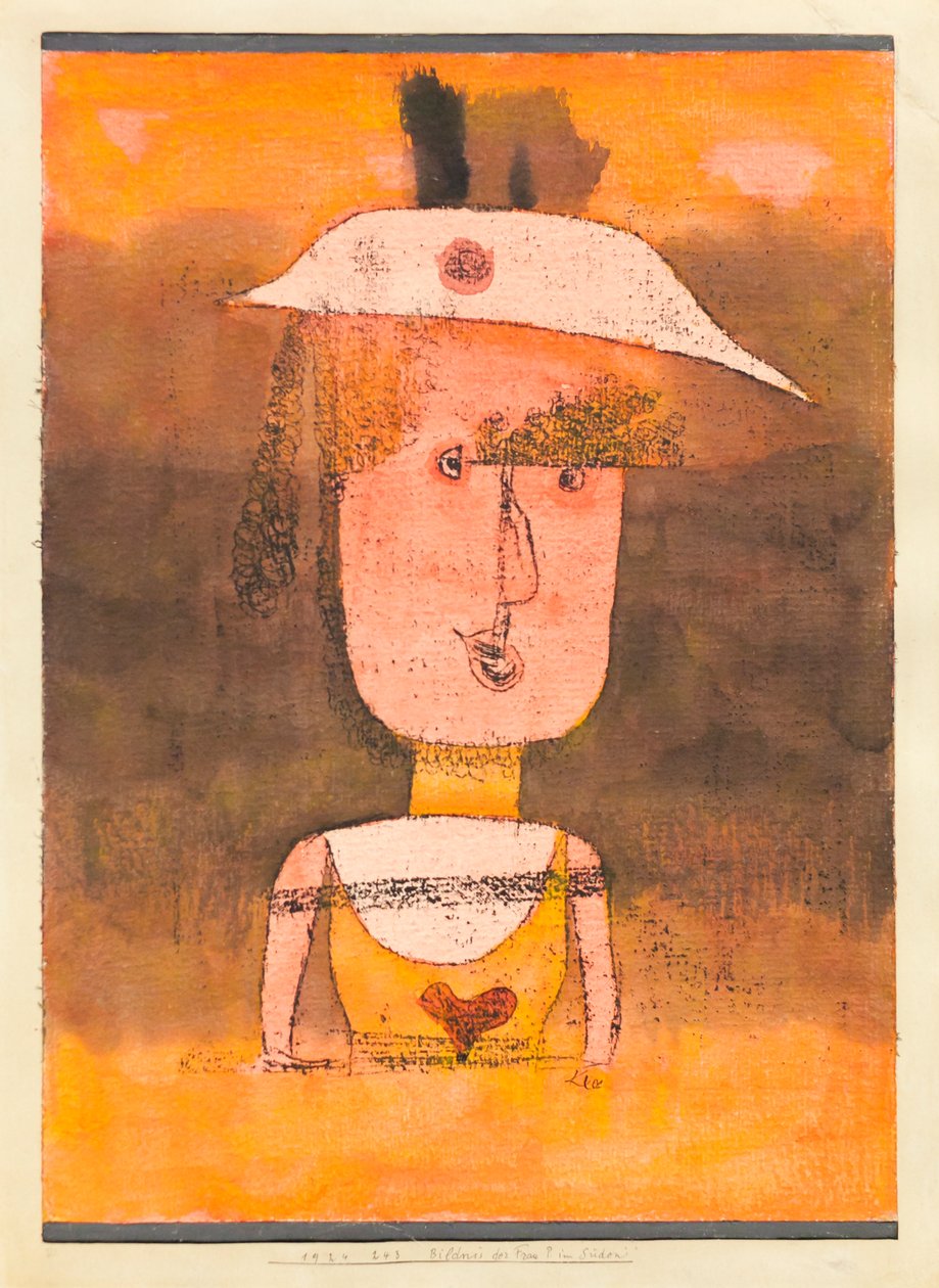 Güneydeki Bayan P.'nin portresi by Paul Klee