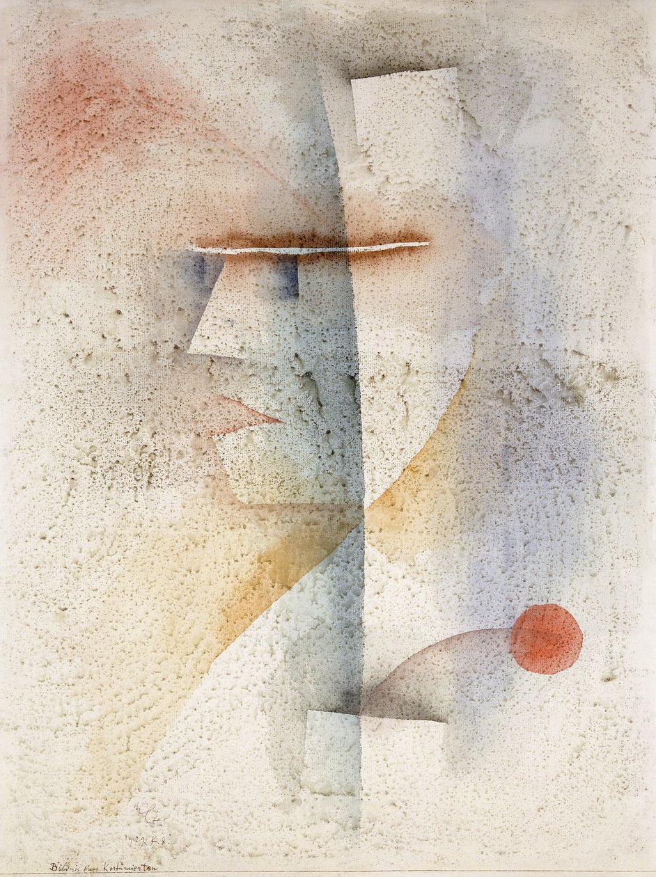 Kostümlü Adam Portresi (Çiçekli); Kostümlü bir adamın portresi (çiçekli) by Paul Klee