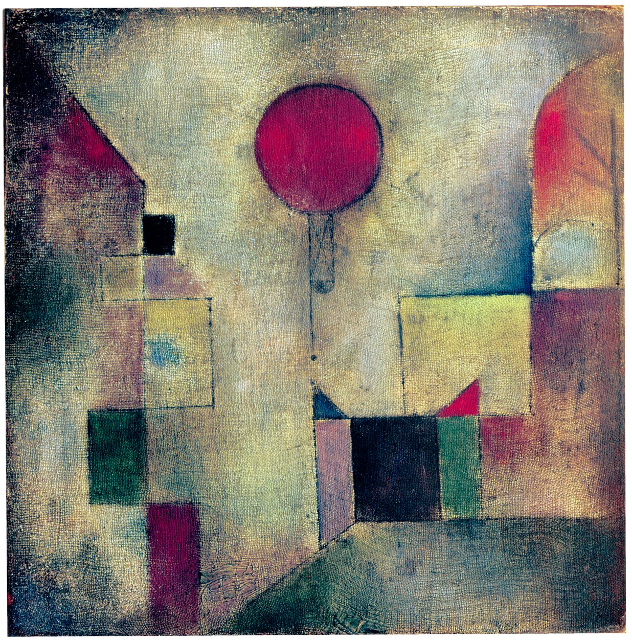Kırmızı Balon, 1922 by Paul Klee