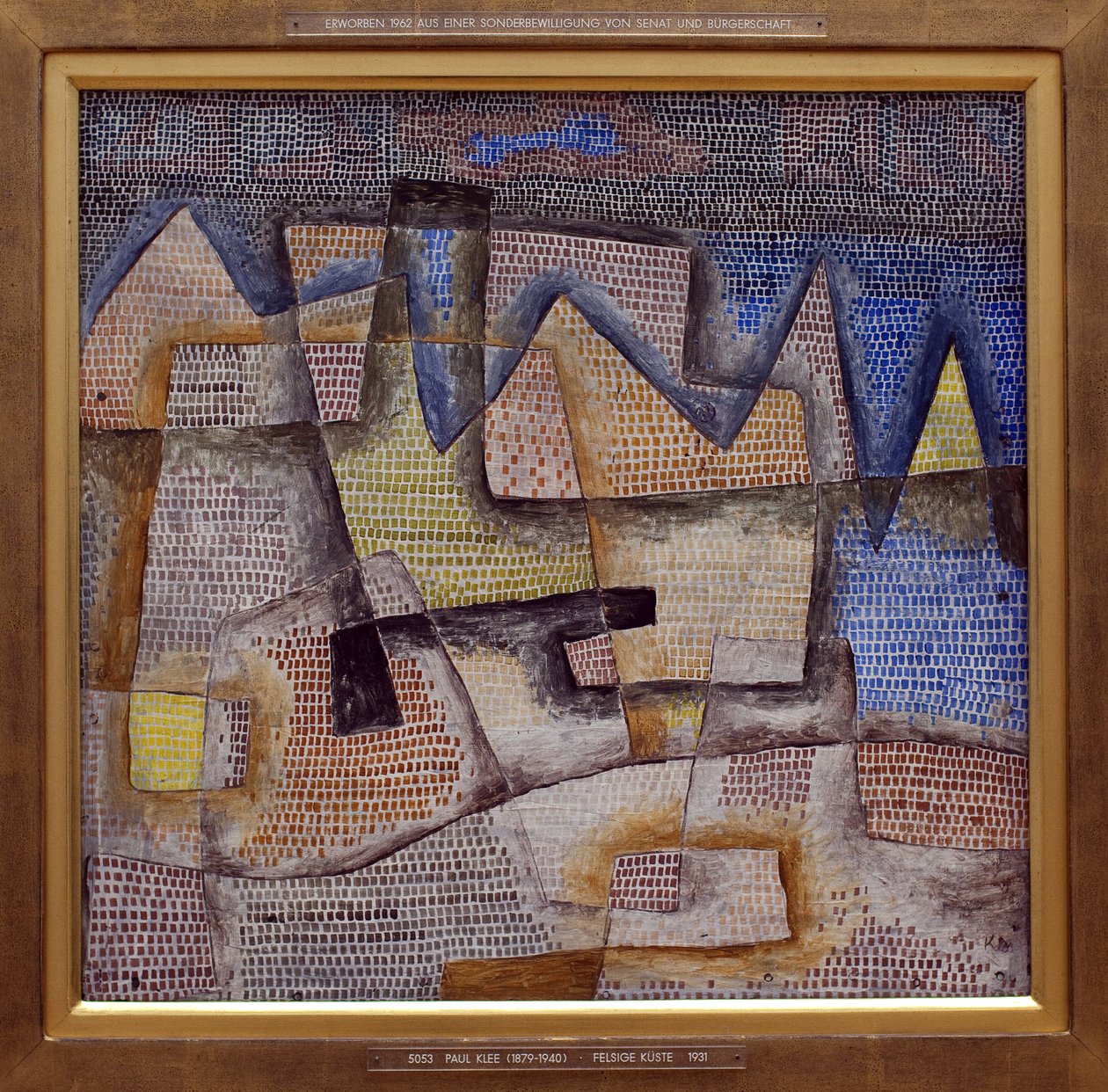 Kayalık sahil. Boyama Paul Klee tarafından (1879-1940), Tuval Üzerine Yağlıboya by Paul Klee