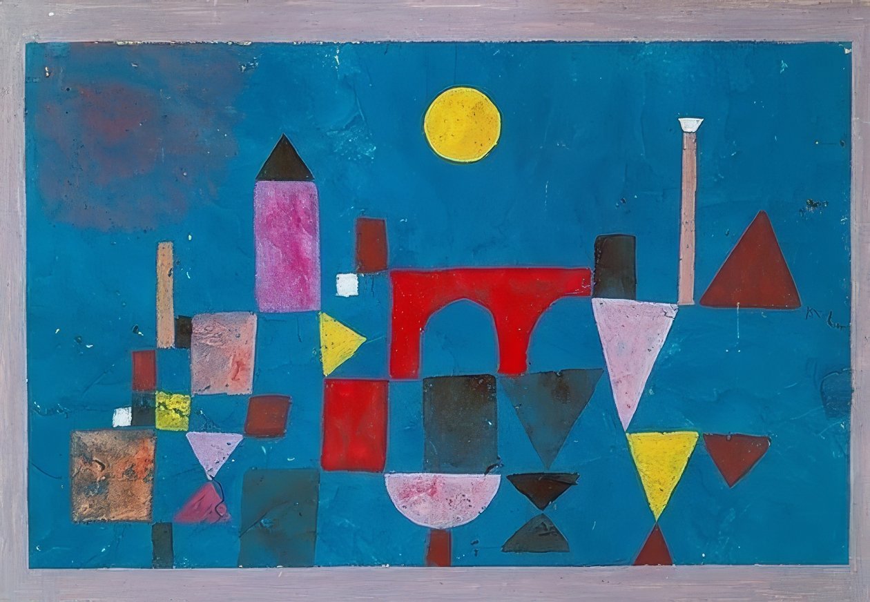 Kırmızı köprü. 1928 by Paul Klee