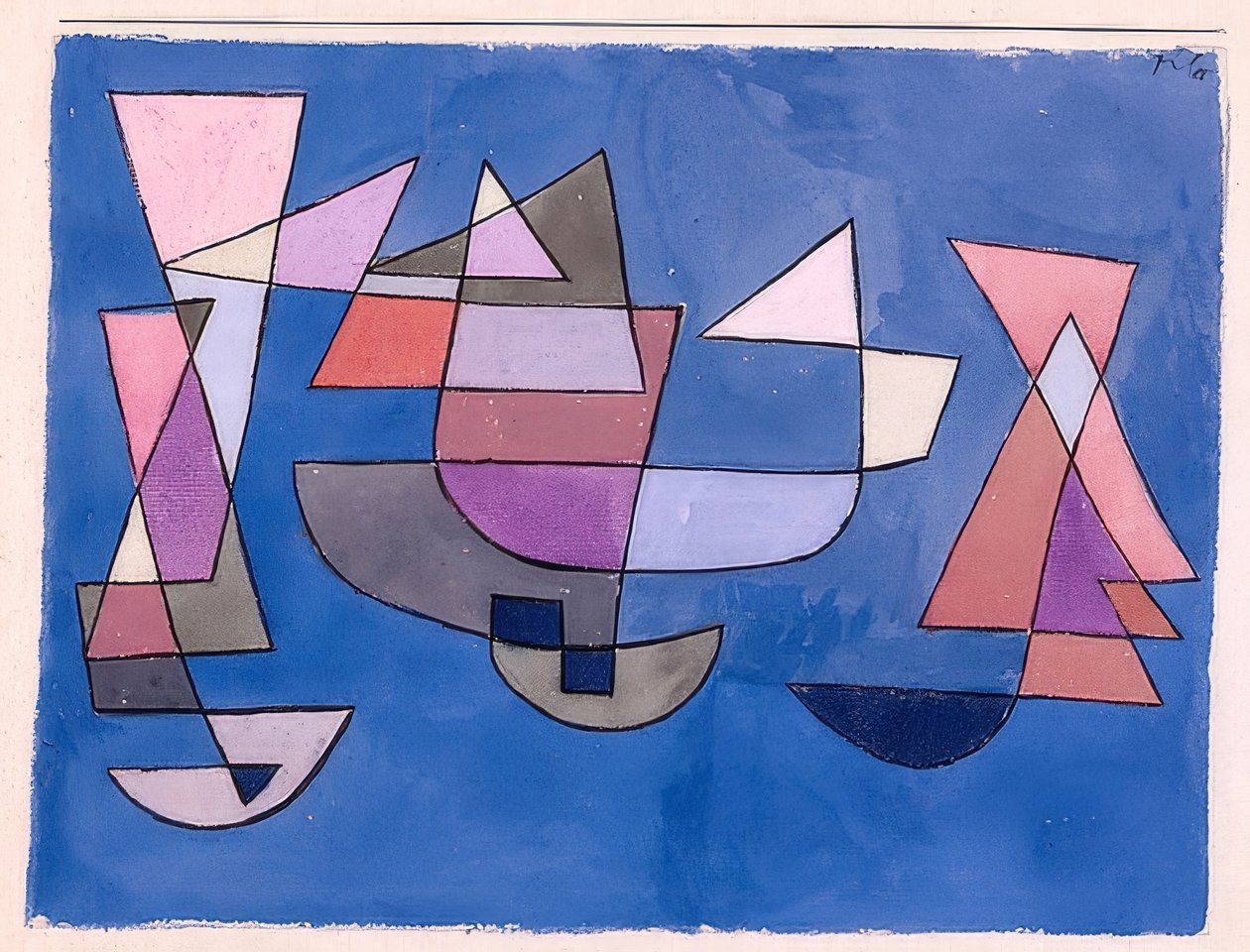 Yelkenli gemiler. 1927, 225 by Paul Klee