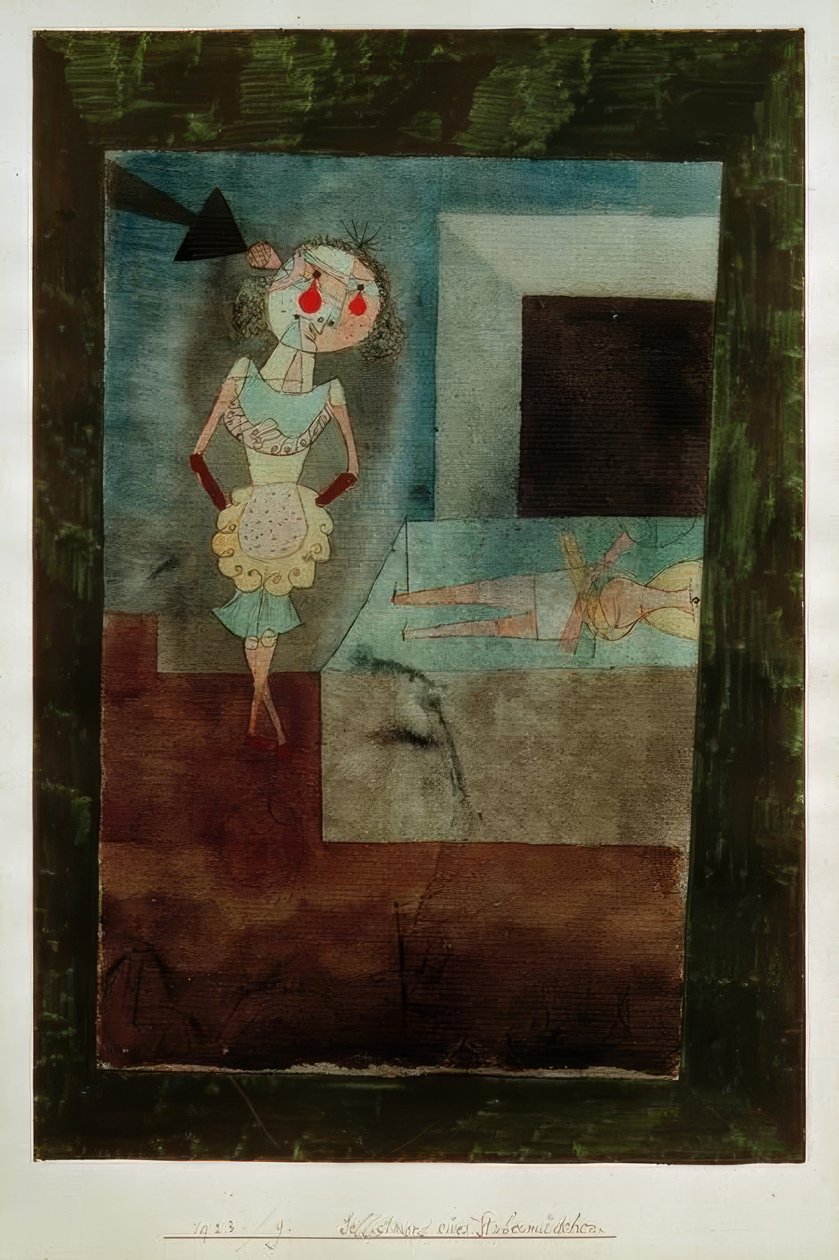 Bir hizmetçinin intiharı by Paul Klee