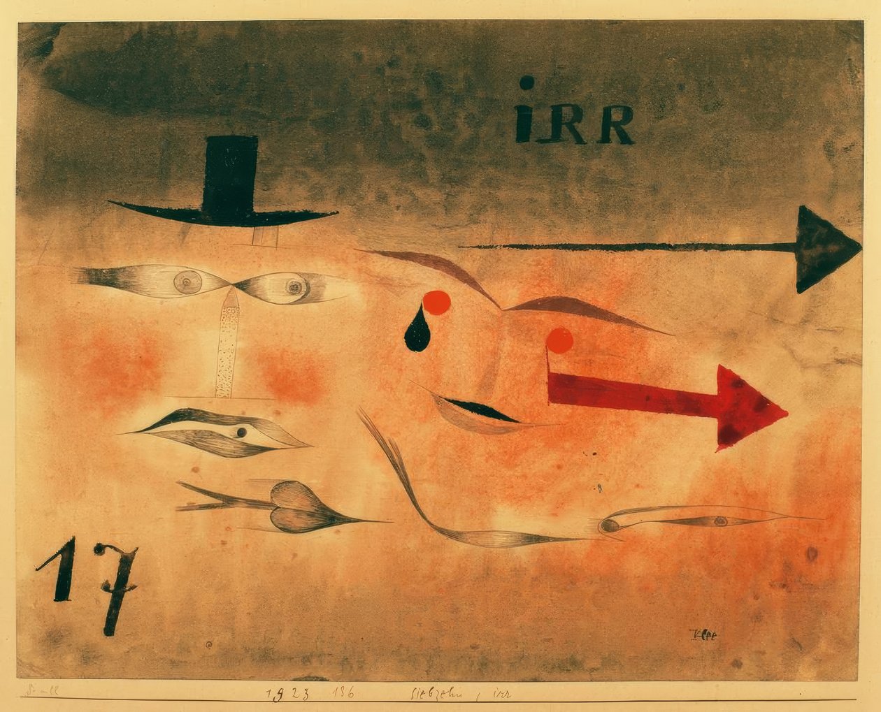 On yedi, çılgın by Paul Klee