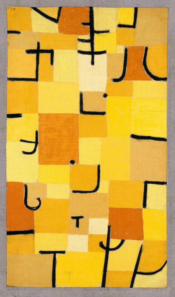 Sarı İşaretler, 1937. by Paul Klee