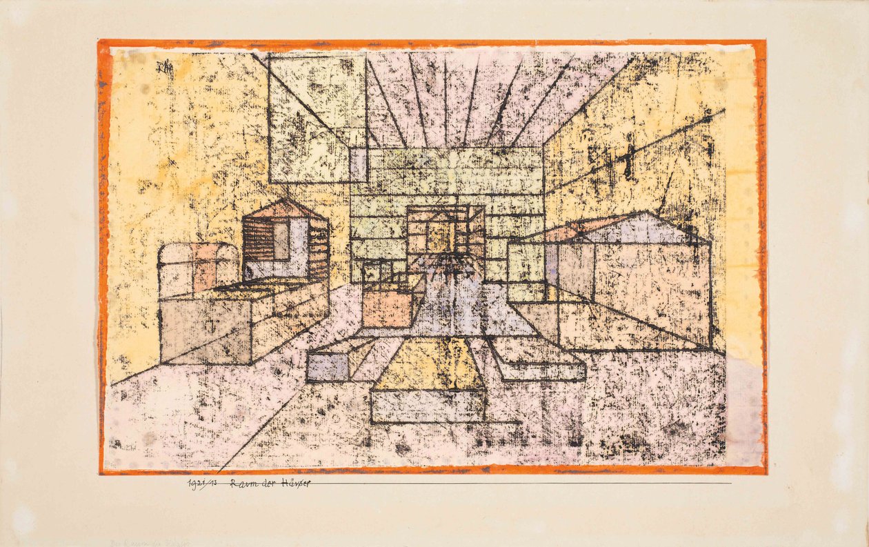 Evlerin Mekânı, 1921. by Paul Klee
