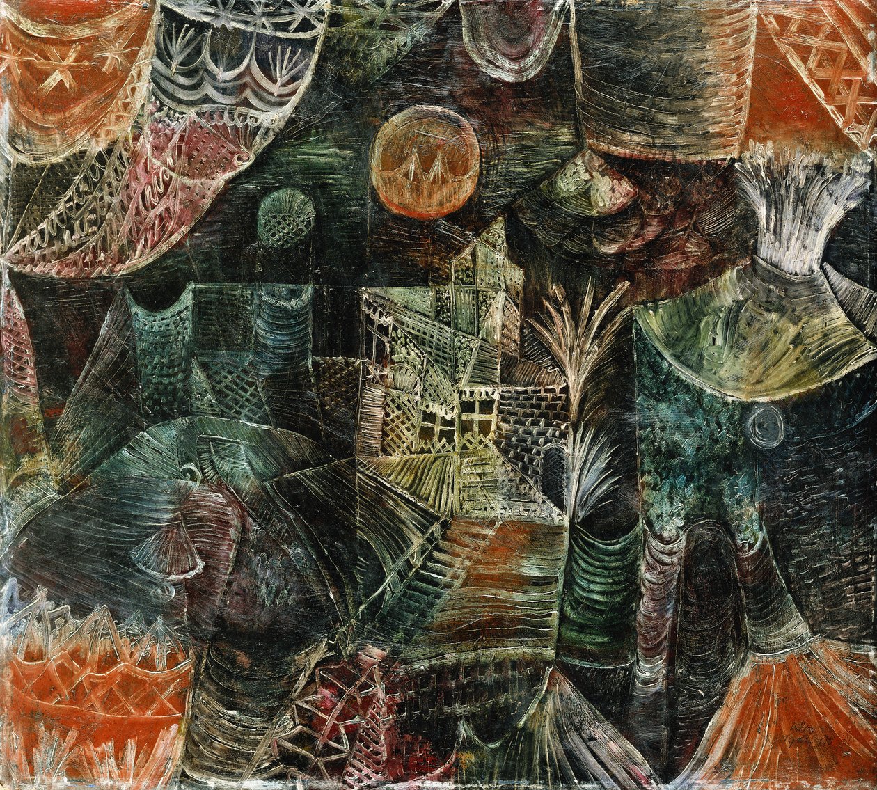 Sahne Manzarası; Buhnenlandschaft by Paul Klee