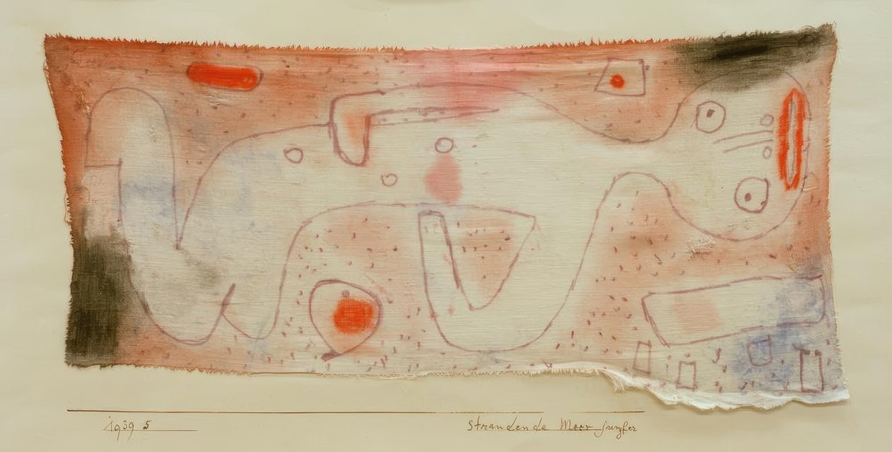 Plaj deniz kızı by Paul Klee