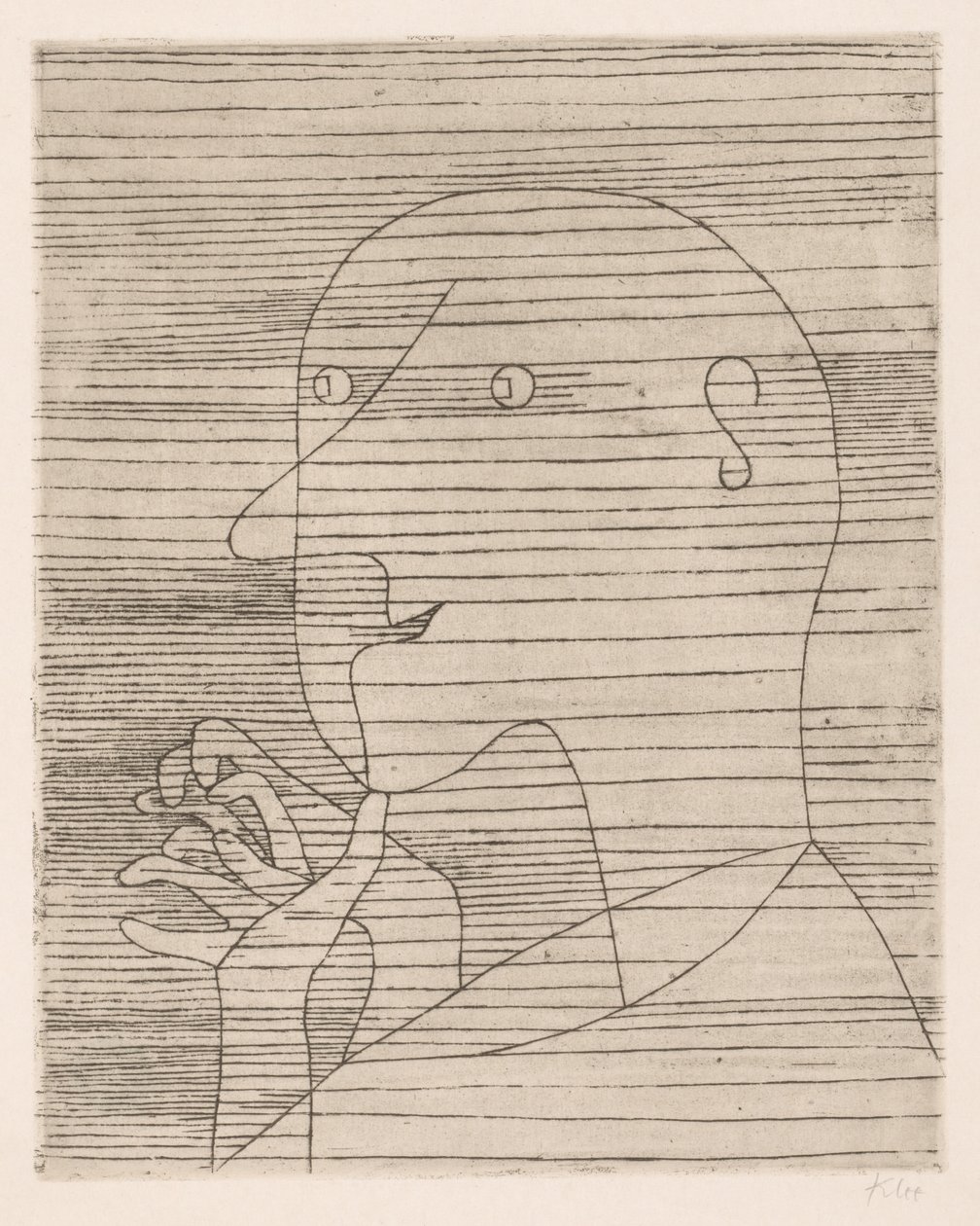 Hesaplayan Yaşlı Adam by Paul Klee