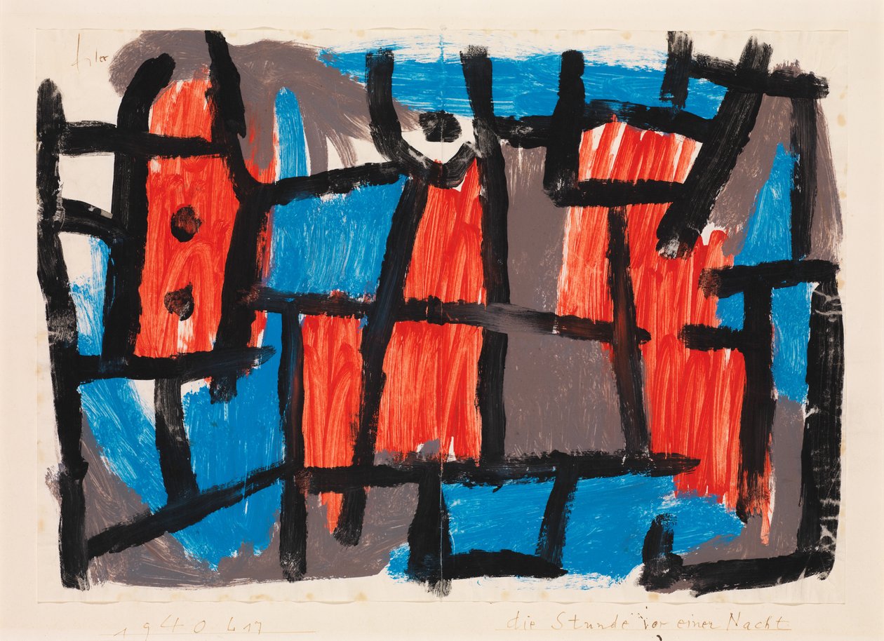 Bir Geceden Önceki Saat by Paul Klee