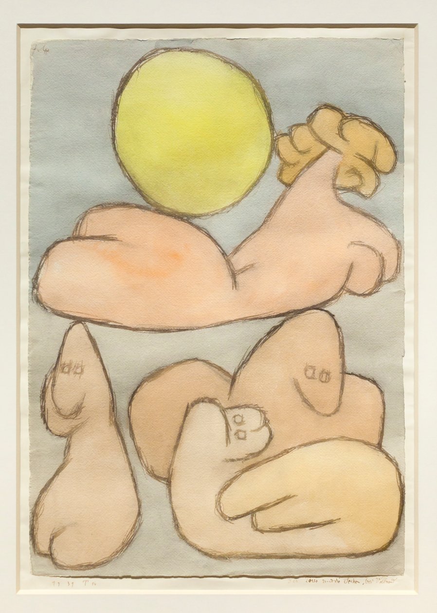 dolunay ile gövde ve ailesi by Paul Klee