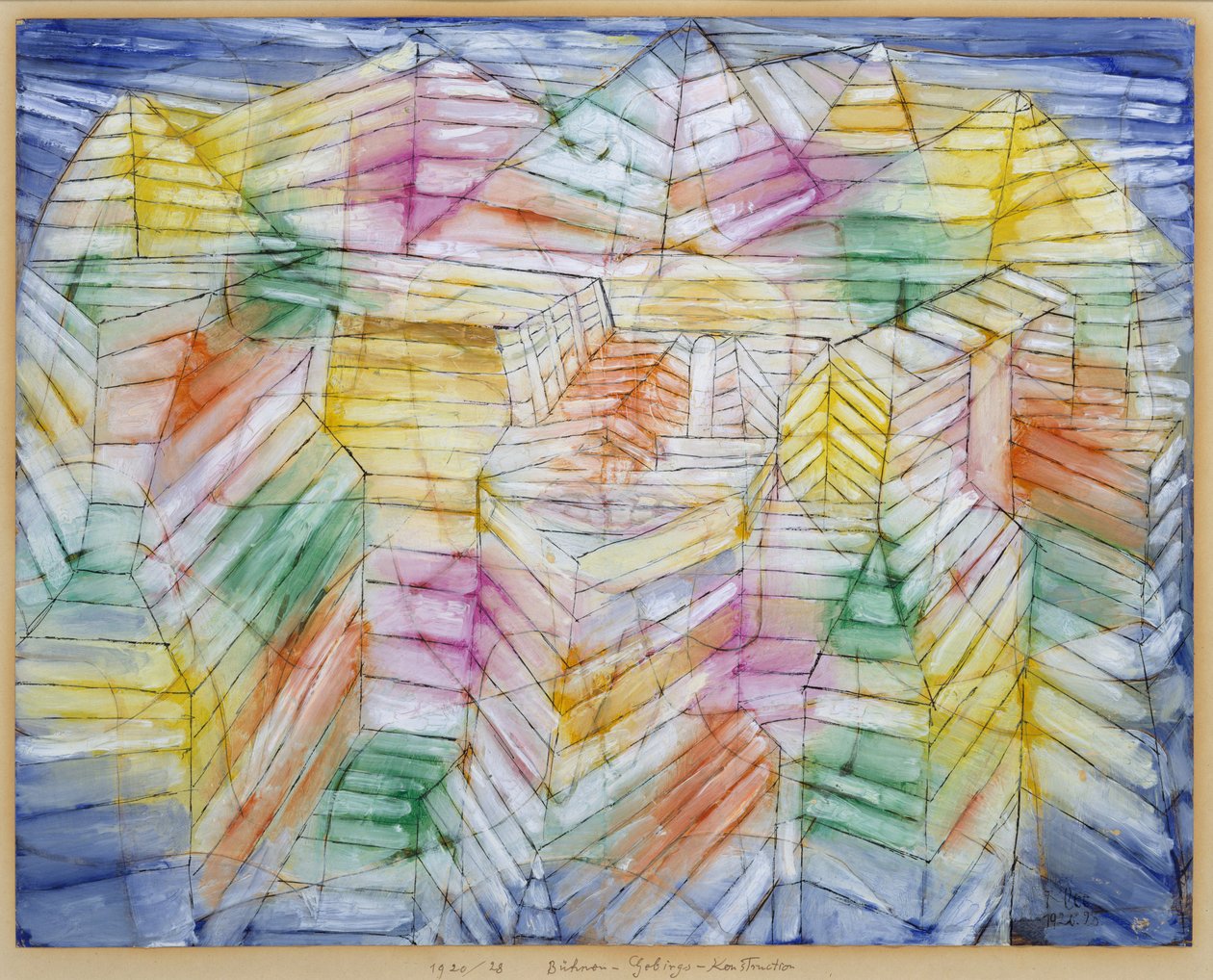 Tiyatro-Dağ-İnşaat by Paul Klee