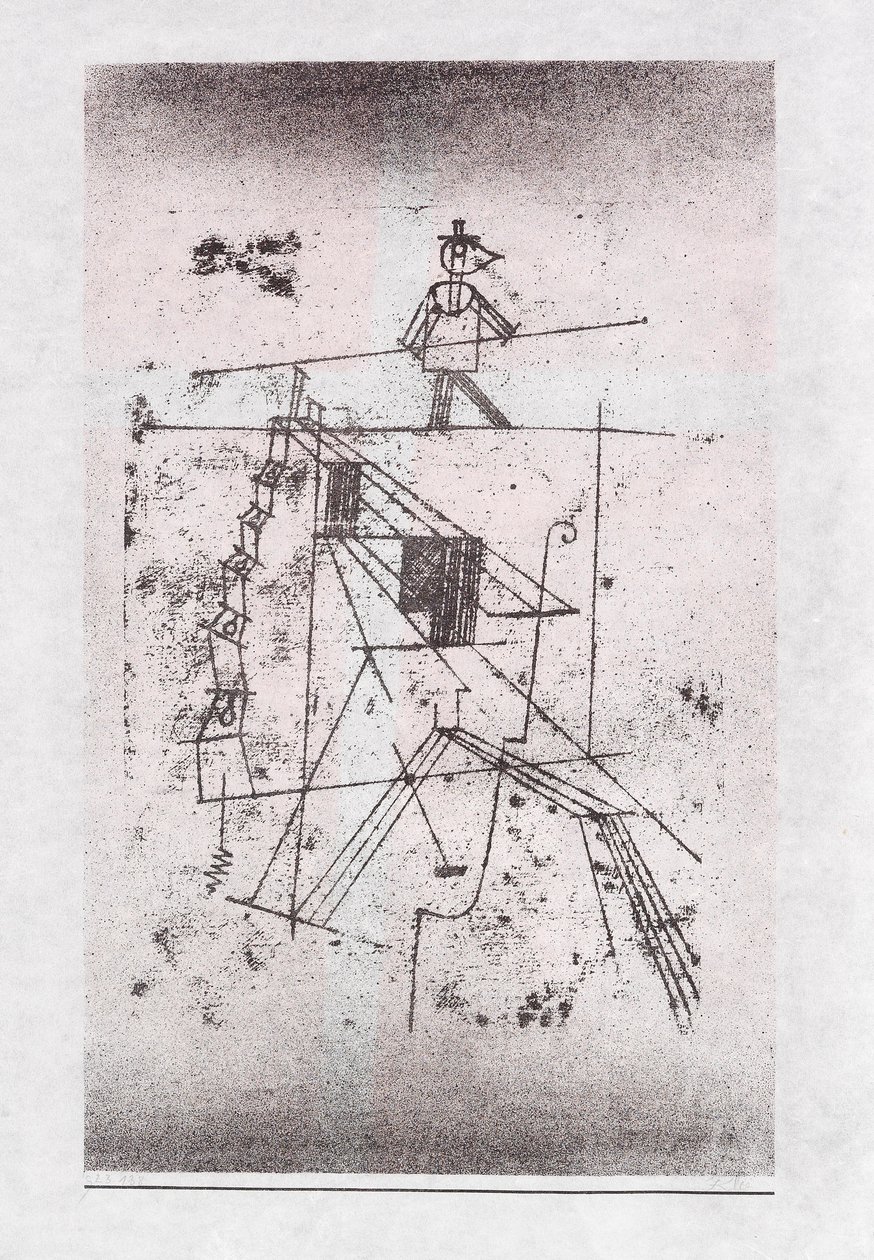 İp İpinde Yürüyen, 1923. by Paul Klee