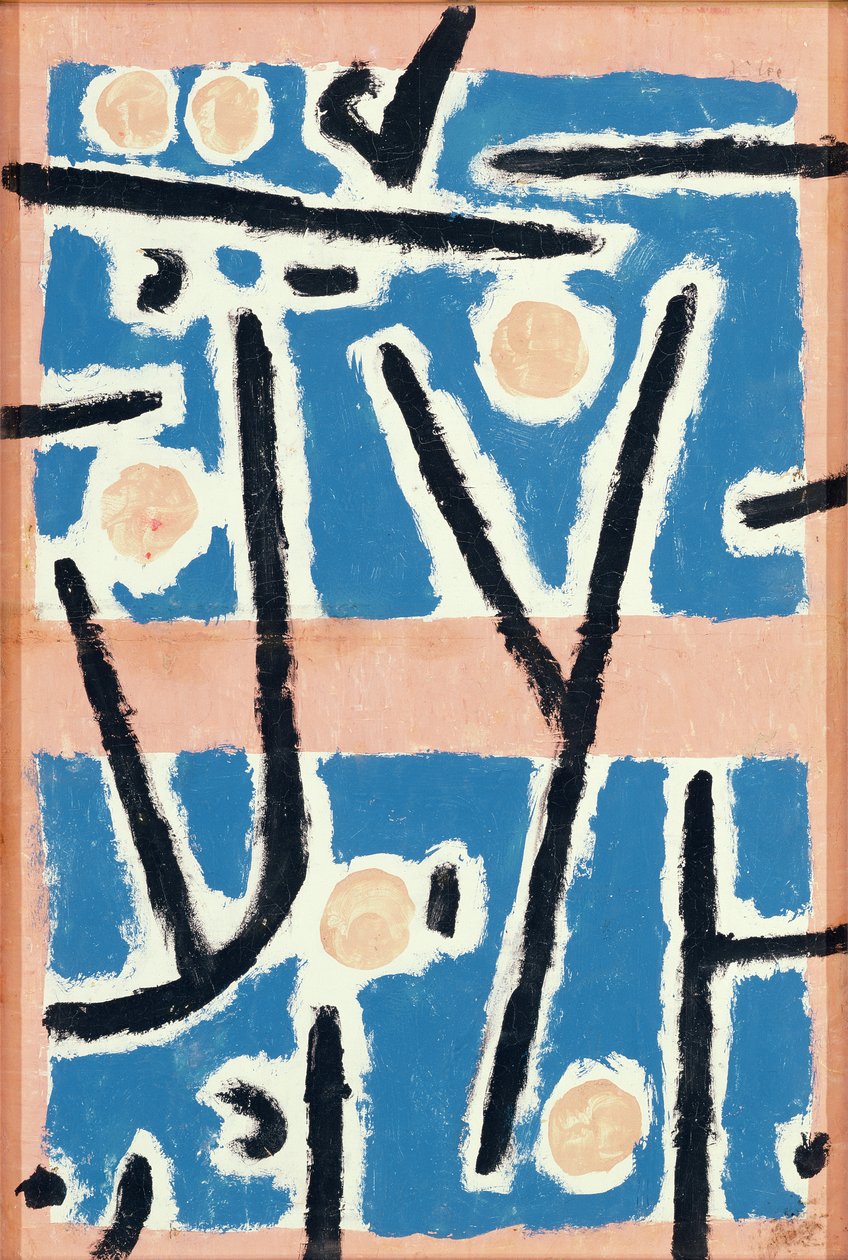 İsimsiz (Signs of Growth) 1937 (kağıt üzeri renkli hamur, tempera ve tebeşir) by Paul Klee
