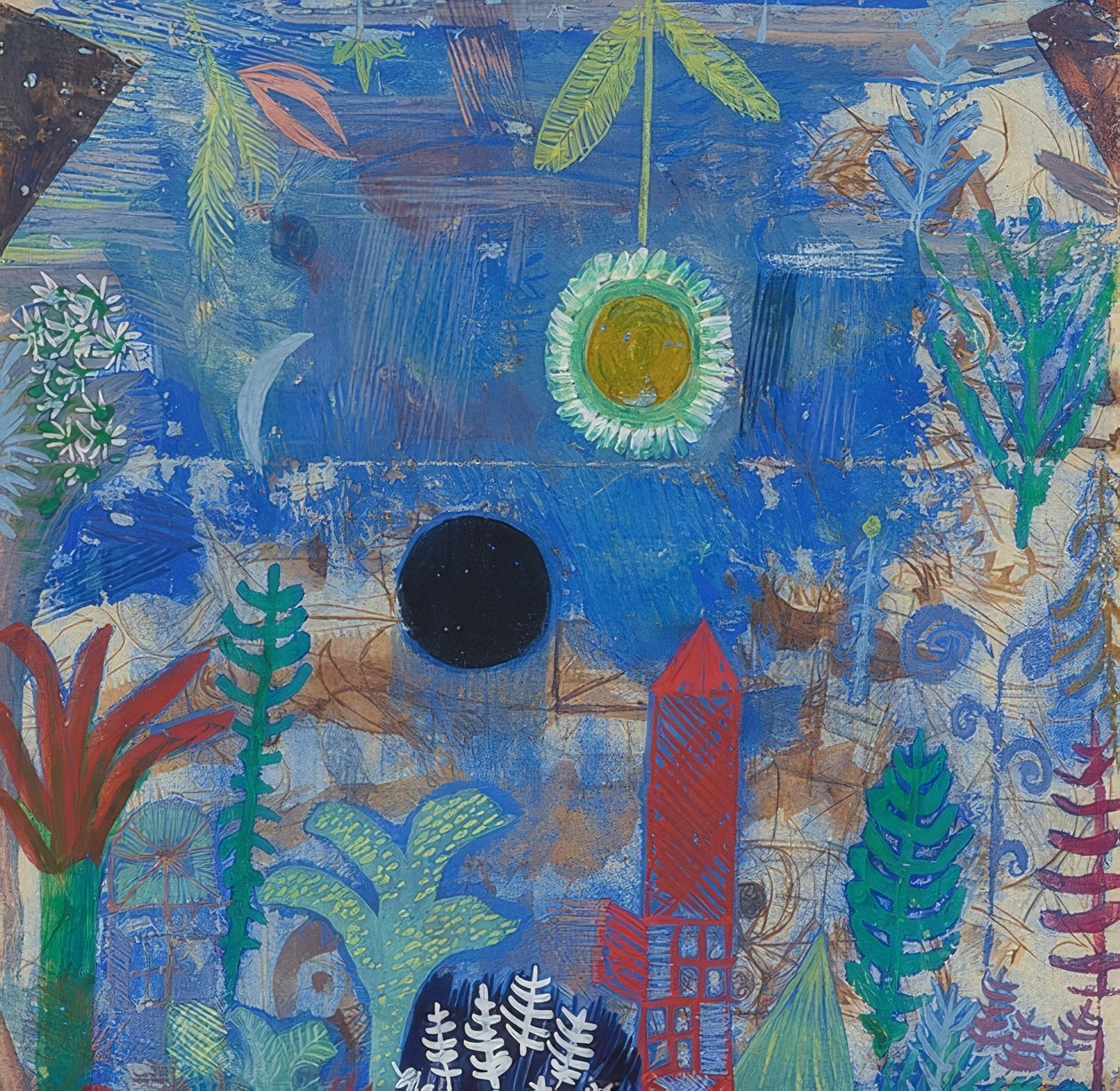 Batık manzara. 1918 by Paul Klee