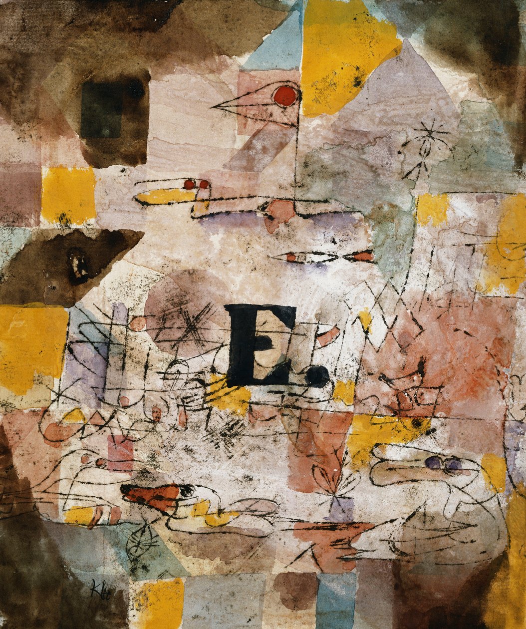 Su Kuşu (E.nten); Wasservogel (E. nten) by Paul Klee