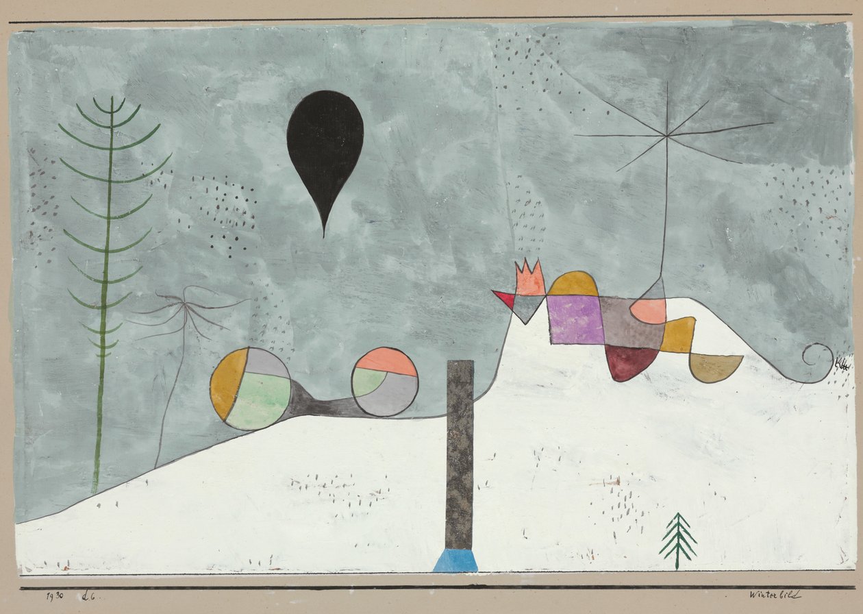 Kış Resmi; Kış Bild'i by Paul Klee