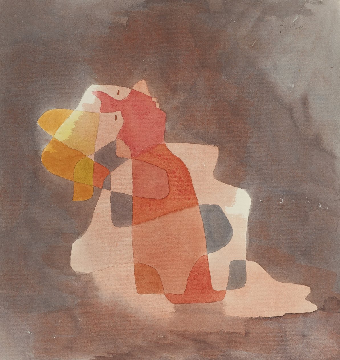 Sırtına Yaslanmış Kadın, 1929 by Paul Klee