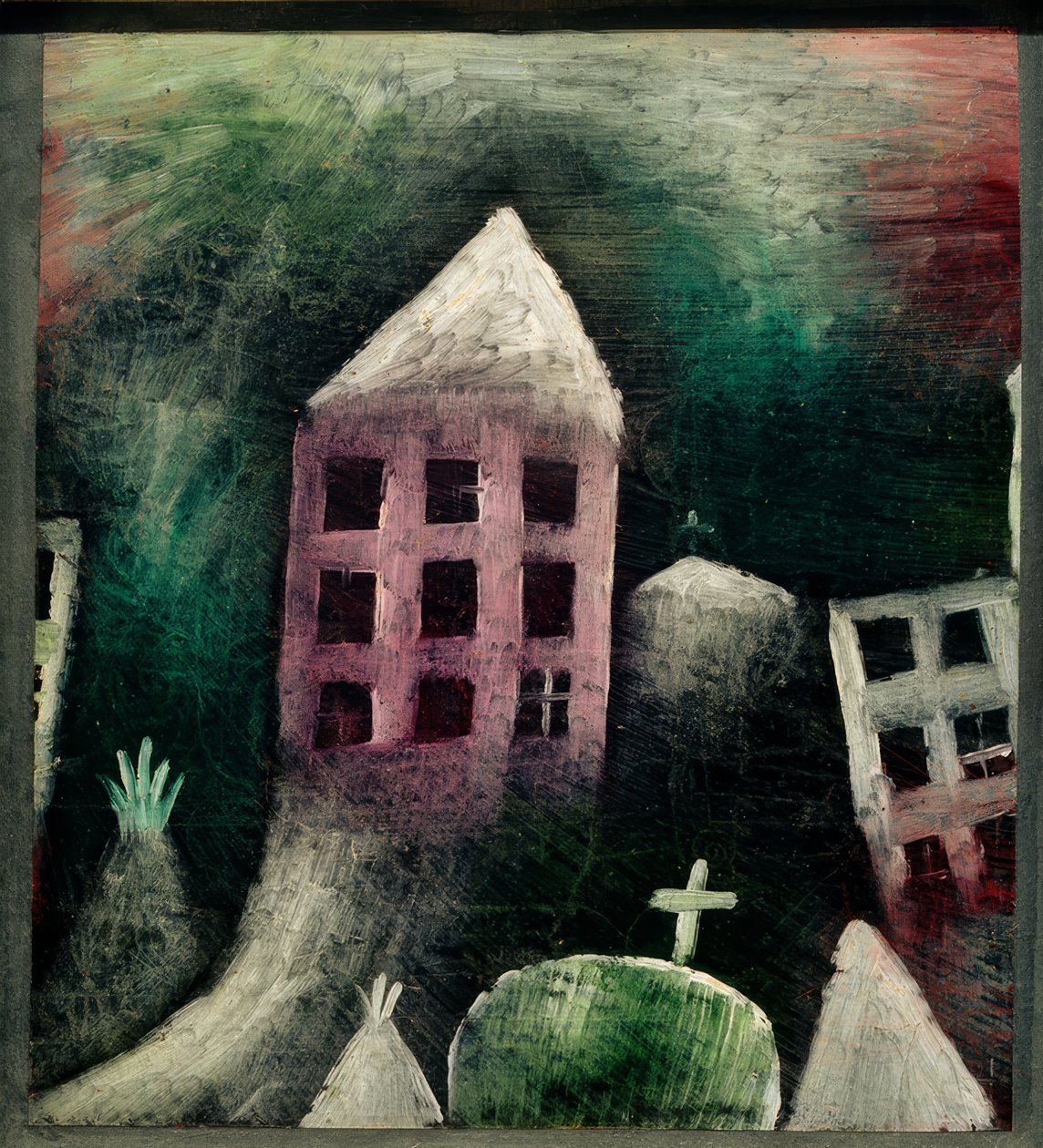 yıkılan yer by Paul Klee