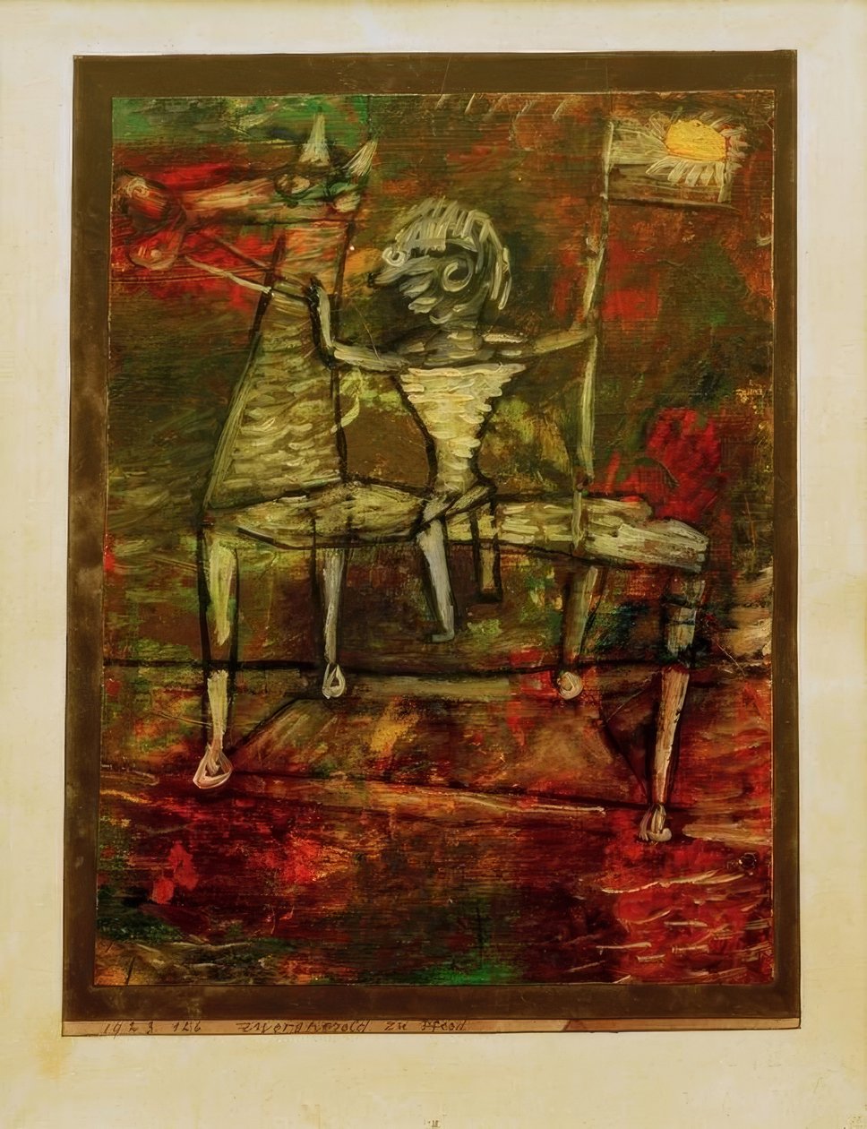 Atlı Cüce Müjdeci by Paul Klee