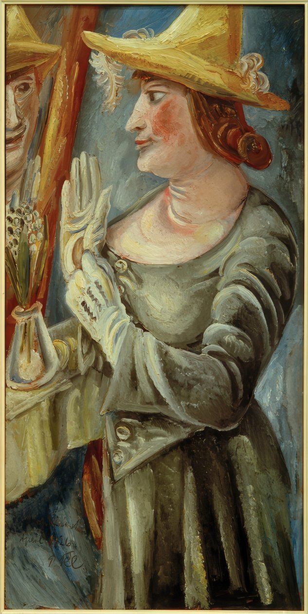 Bayan K. aynanın önünde by Paul Kleinschmidt