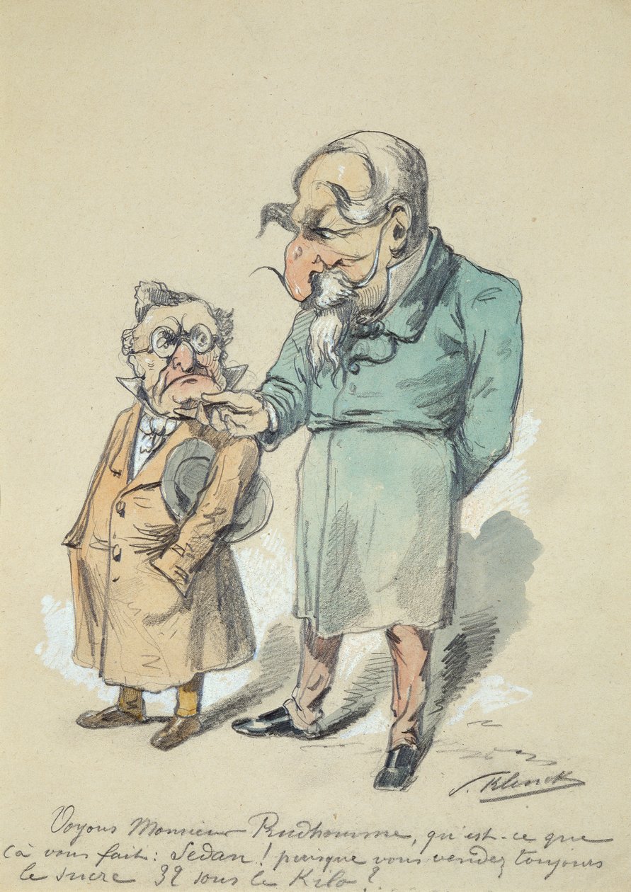 Mösyö Prudhomme ve Napolyon III (suluboya) by Paul Klenck