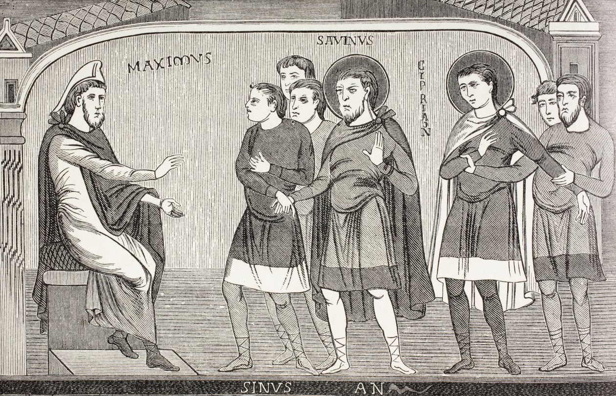 Aziz Savin ve Cyprianus Proconsul Galerius Maximus