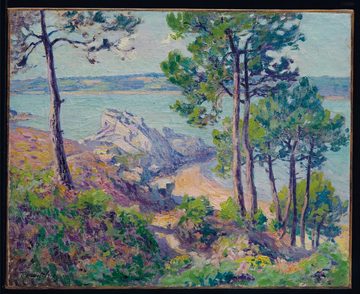 Sahilde, c. 1906 (tuval üzerine yağlı boya) by Paul Madeline